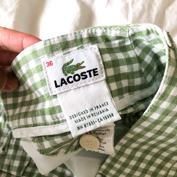 LACOSTE CHECKERED SHORT - Picture 3 of 4